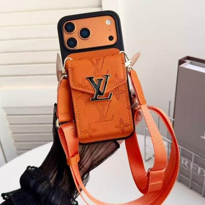 Phone Case with Strap & Card Holder