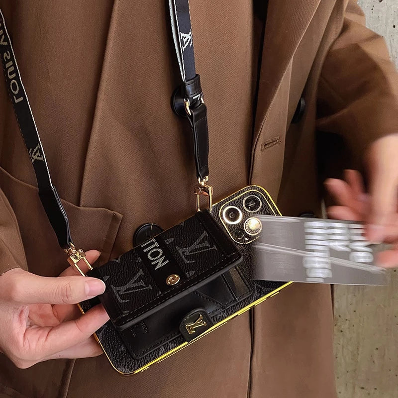 Stylish Phone Case with Shoulder Strap