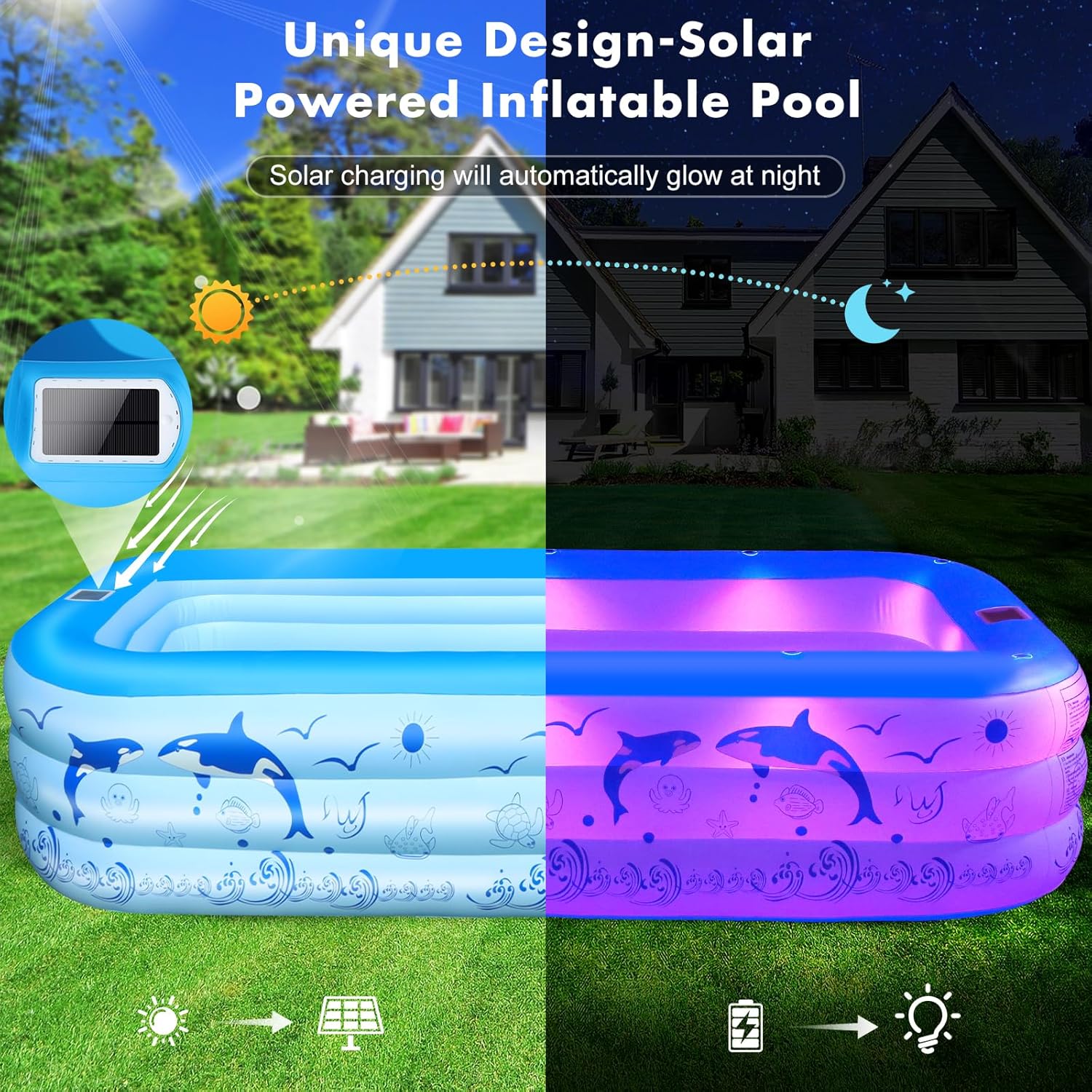 Inflatable Pools with Lights