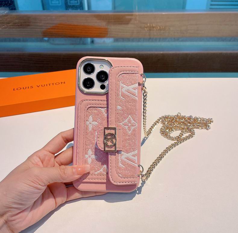 Wallet Phone Case with Chain Strap